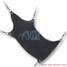 Cowhide Black Leather Adult Sex Sling Swing