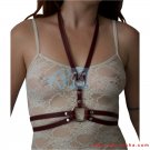 Ladies Bondage Leather Body Chest Harness