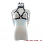 Top Quality Women's Leather Bra Harness With Collar