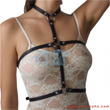 Bondage Leather Ladies Street Harness