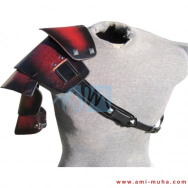 Leather Shoulder Harness Bondage Leather Armor Sentinel Segmented Shoulder