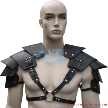Leather Armor Sentinel Segmented Shoulder Harness