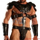 HEAVY DUTY LEATHER ROMAN GLADIATOR SET LARP STEAMPUNK SAMURAI ARMOR ARMOUR