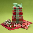 Christmas Fudge & Chocolate Gifts - Gala Christmas Gift Tower - 1 lb. 9 oz.