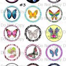 Butterflies Digital Emailed Bottle Cap Images