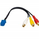 Audio Video Cable For Toyota 6Pin Connector To 3 Rca Female 25cm Long