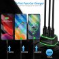 Quick Charging Car Cigarette Lighter To USB + 2 TYPE C Socket Connector PD QC4.0