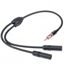 Stereo Antenna Splitter Y Aux Adaptor 1 Male 2 Female Skaa-26