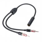 Antenna Splitter Adapter 1 Female To 2 Male Audio Parts SKAA-25