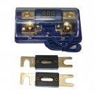 100A ANL Digital Display Golden Block 0-4 Gauge Fuse Holder 12-24V SKFH061G
