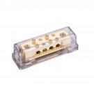 0/2 Ga TO 8 X 8 Ga Power/Ground Distribution Block Gold Plated Brass SKPD-15G