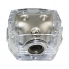 1X0 Gauge In 2X0 Gauge Out Car Power/Ground Distribution Block Clear PD-05C-0GA