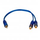 Y Cable One RCA Male To Two RCA Female Adapter Car Audio Cable TY-2F