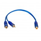 10PCS Y Cable One RCA Female To Two RCA Male Adapter Car Audio Cable TY-2M