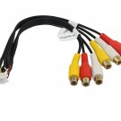 For Kenwood 12Pin Rca Harness 6 RCA Audio Video Input Output