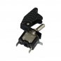 White LED Lit Toggle Switch Carbon Fiber Safety Cover Auto ASW-07D-WT