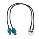 Antenna Adapter Fakra Vw Rcd Rns 300 310 315 510 Mfd2 Mfd3 210 Seat Skoda AA-51B