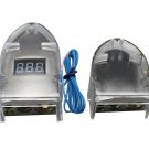 Nickel Plated 12V Digital Display Positive Neg 0/8 Gauge Car Battery Terminal