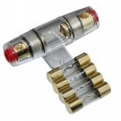 80A AGU Fuse Holder For Car Audio Radio Parts Gold Plated 4Ga 8Ga SKFH105