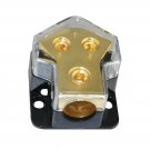 1X0 Gauge In 2X4 Gauge Out Car Power/Ground Distribution Block Gold Plated PD-56