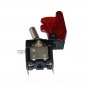 10Pcs Red LED Lit Toggle Switch Red Safety Cover Auto ASW-07D-RED