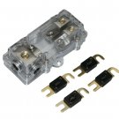 50A Mini Anl Fuse Fused Distribution Block 4 6 8 10 Gauge 4Pcs Fuses Psf-30N