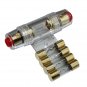 100A AGU Fuse Holder For Car Audio Radio Parts Gold Plated 4Ga 8Ga SKFH104