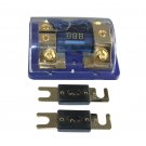 500A Dual Digital Golden ANL Dist Block 0-4 Ga Free 2PCS Fuse Holder 12-24V