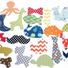 20 Iron On Appliques Boy Set Baby Shower Activity