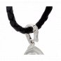 2/PC Carolyn Pollack Kingman Turquoise Enhancer+Leather Sterling Silver Necklace 16-18" QVC $354