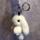 Luxury Copenhagen 100% Authentic Mink Fur Rabbit Bag Pendant Keychain X'mas Gift