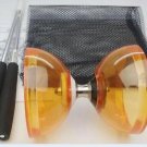 New Orange Chinese YO YO 3 Bearing Diabolo Juggling Set Metal Stick Kid Gift *1