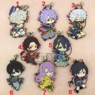 New Anime Game Touken Ranbu Figure Rubber Phone Straps Charm Keychain Pendants