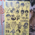 Anime Attack on Titan Ravi Allen Notebook Phone Metal Decal Stickers 24 PCS /Set