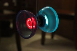 Big Diabolo Set - Hight Speed Light Up Glow YO YO 3 Triple Bearing Juggling Gift