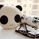 Panda Warm Air Conditioning Soft Coral Fleece Blanket Multi-use Back Cushion 1PS
