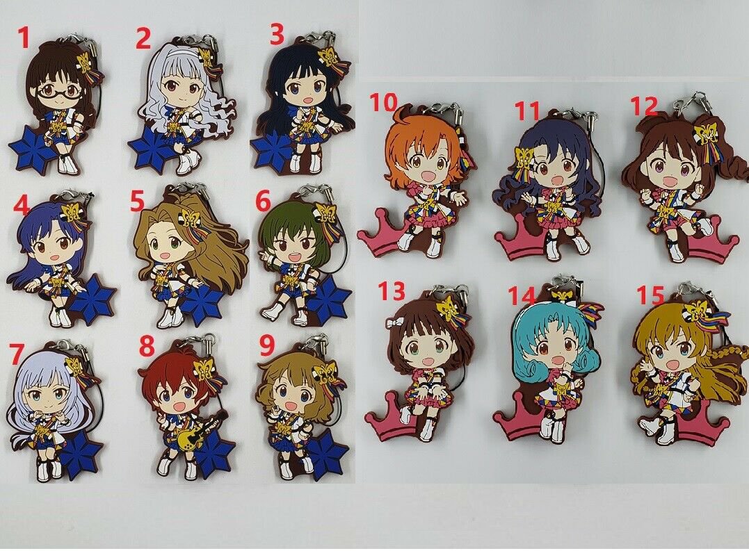 The iDOLMASTER Anime Rubber Strap Keychain Keyring Bag Charm