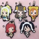 Anime Love Live! Lovelive Nico Kotori Figures Rubber Phone Strap Charm Keychain
