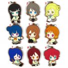 Love Live! Lovelive! Sunshine Aqours Keychain Anime Rubber Strap Charm Ruby Dia