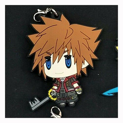 Kingdom Hearts 3 Sora Rubber Strap Charm Keychain Key Ring Final Fantasy Gift