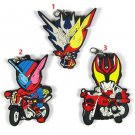 Masked Kamen Rider Build Kiva Anime Figure Rubber Strap Charm Keychain Keyring