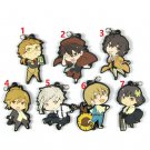 Japan Anime Bungo Stray Dogs Rubber Strap Keychain Keyring Bag Charm Dazai Osamu