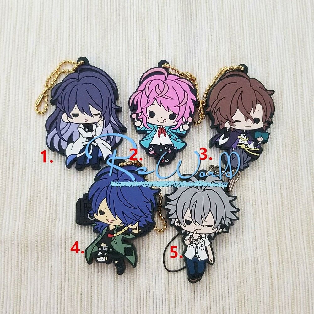 DRB HypnosisMic Division Rap Battle Rubber Strap Phone Charm Keychain Key Ring