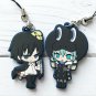 HITMAN REBORN! Hibari Rokudo Sawada Anime Rubber Strap Charm Keychain Keyring