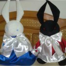 1PCS Anime Pandora Hearts Alice Oz Cosplay White Black Bloody Rabbit Plush Doll Toy