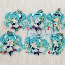 Hatsune Miku Vocaloid Rubber Strap Keychain Keyring Phone Charm Racing Ver Gift