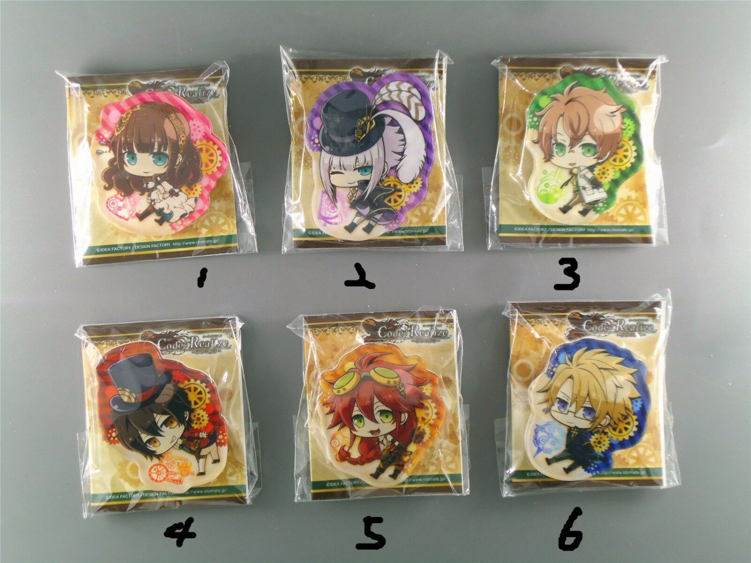 Japan Anime Code Realize Acrylic Badge Anime Figure Character brooch Pin Gift