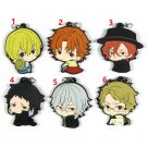 Bungo Stray Dogs Anime Rubber Strap Phone Charm Keychain Keyring Chuya Dazai New