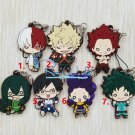 Banpresto My Hero Academia Boku no Hero Akademia Keychain Rubber Strap Charm NEw