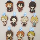 Bungo Stray Dogs Anime Rubber Strap Charm Keychain Daizai Atsushi Nakajima Gift